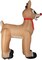 14' Gemmy Airblown Inflatable Colossal Christmas Rudolph The Red Nosed Reindeer w/ Scarf Yard Decoration 883167